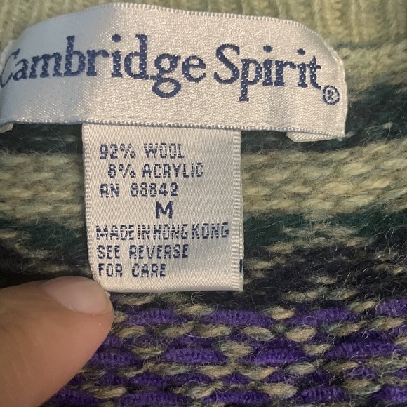 Cambridge Spirit Wool Blend Cardigan Size Medium - Picture 6 of 7